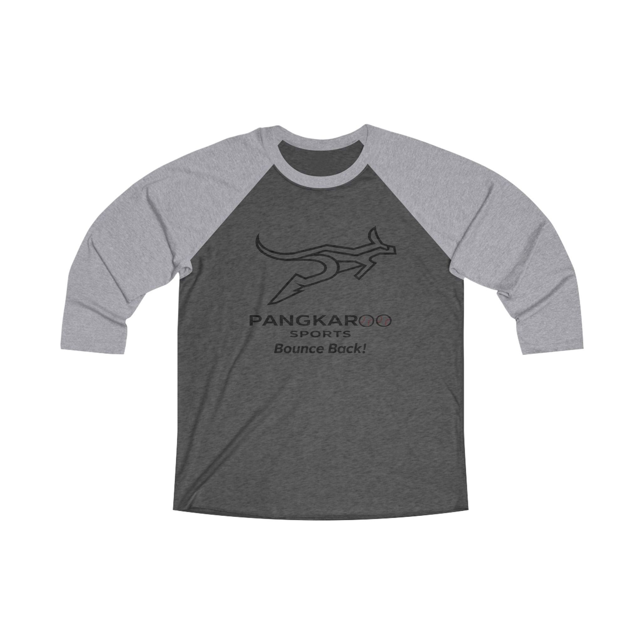 Pangkaroo sports Unisex Tri-Blend 3\4 Raglan Tee