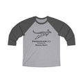 Pangkaroo sports Unisex Tri-Blend 3\4 Raglan Tee