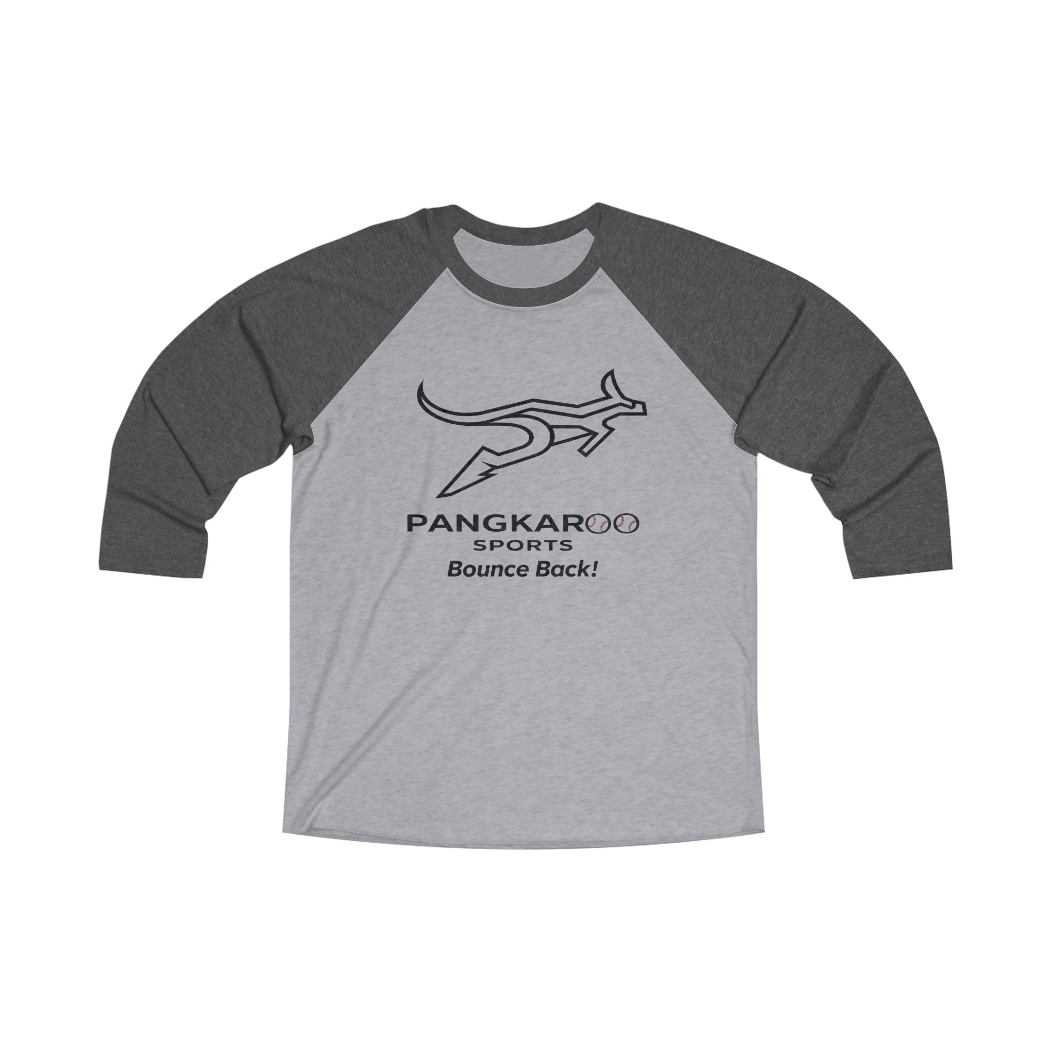Pangkaroo sports Unisex Tri-Blend 3\4 Raglan Tee