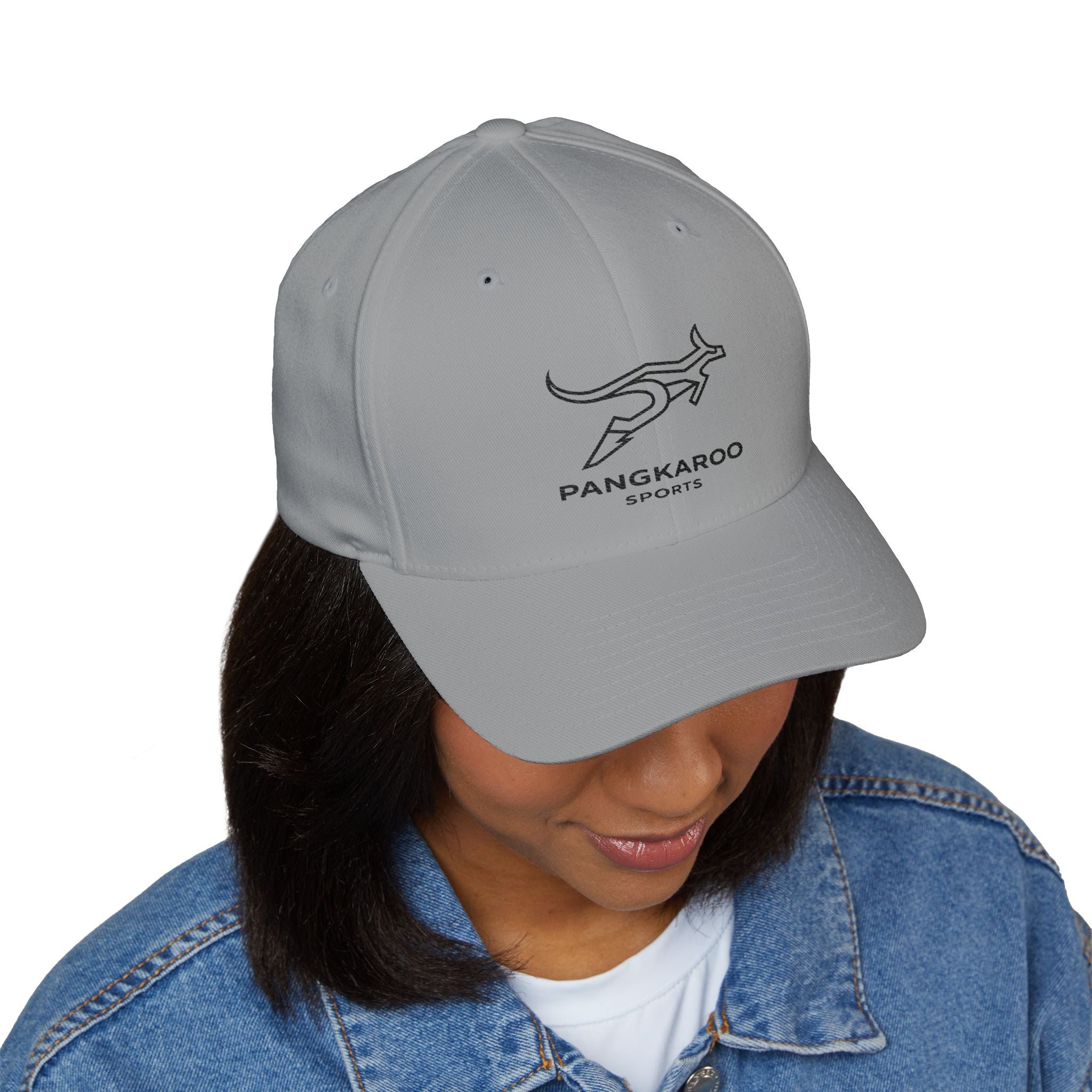 Embroidered Pangkaroo Logo Cap — Structured Closed-Back Baseball Hat