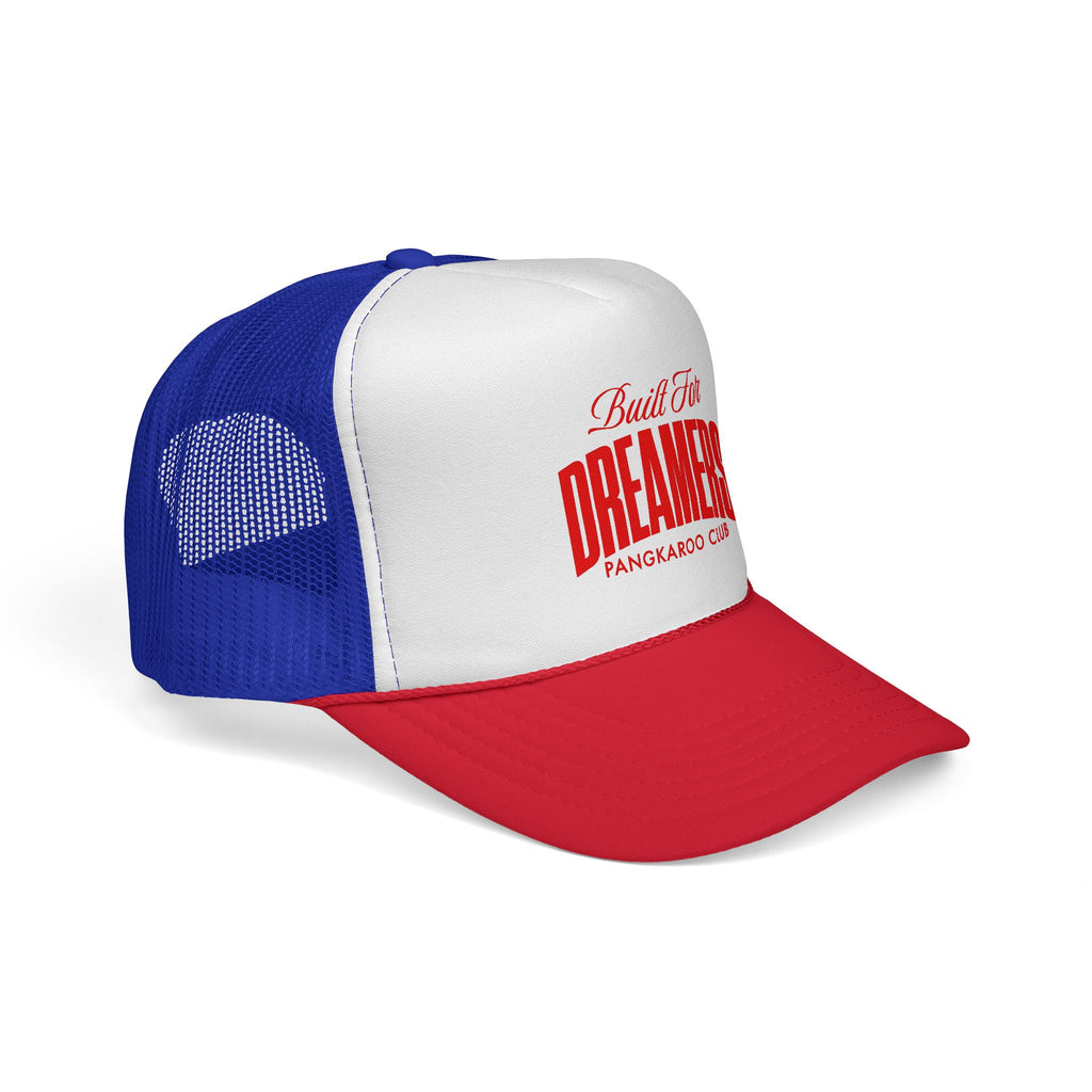 Built For Dreamers Trucker Cap | Retro Script Red Logo