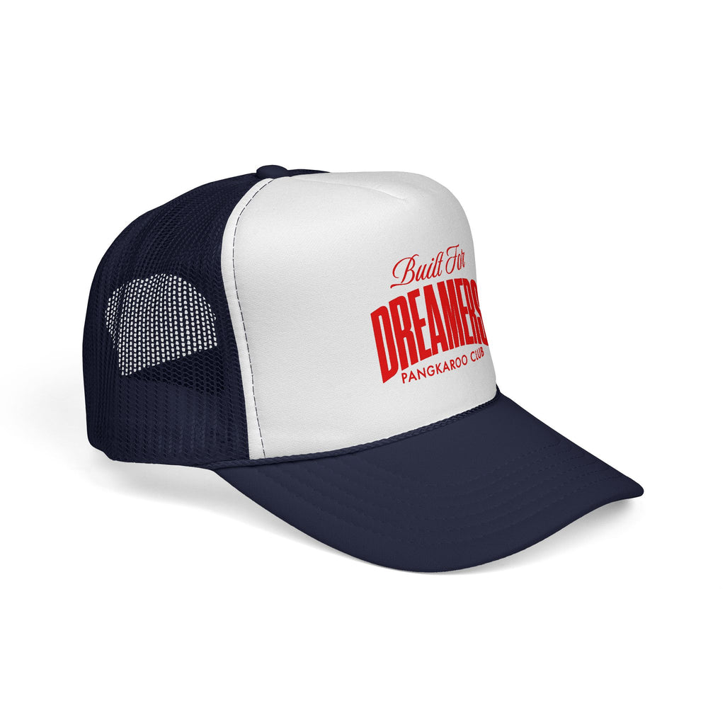Built For Dreamers Trucker Cap | Retro Script Red Logo