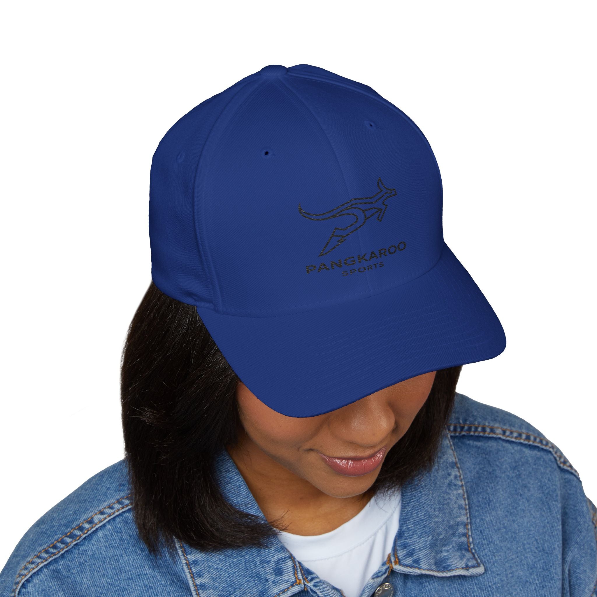Embroidered Pangkaroo Logo Cap — Structured Closed-Back Baseball Hat