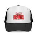 Built For Dreamers Trucker Cap | Retro Script Red Logo
