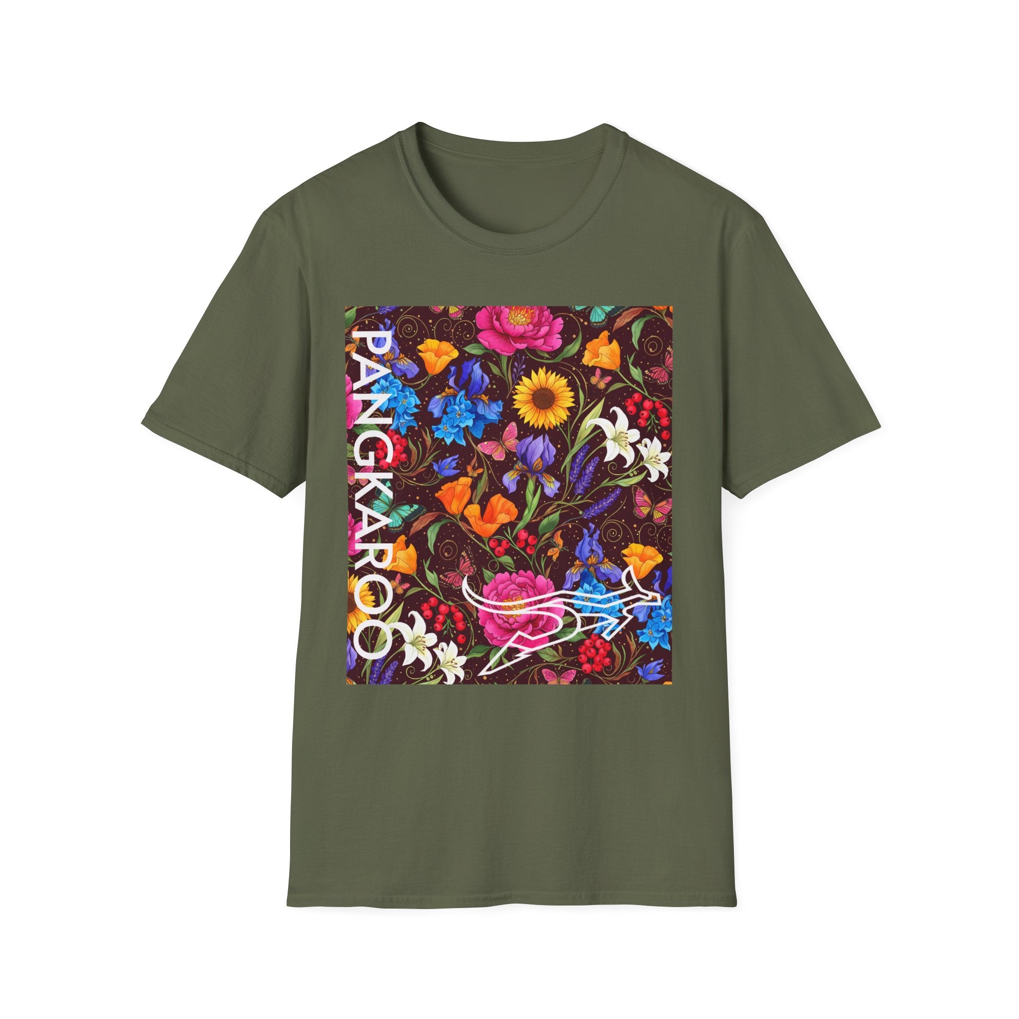 Floral Pangkaroo Artwork T-Shirt