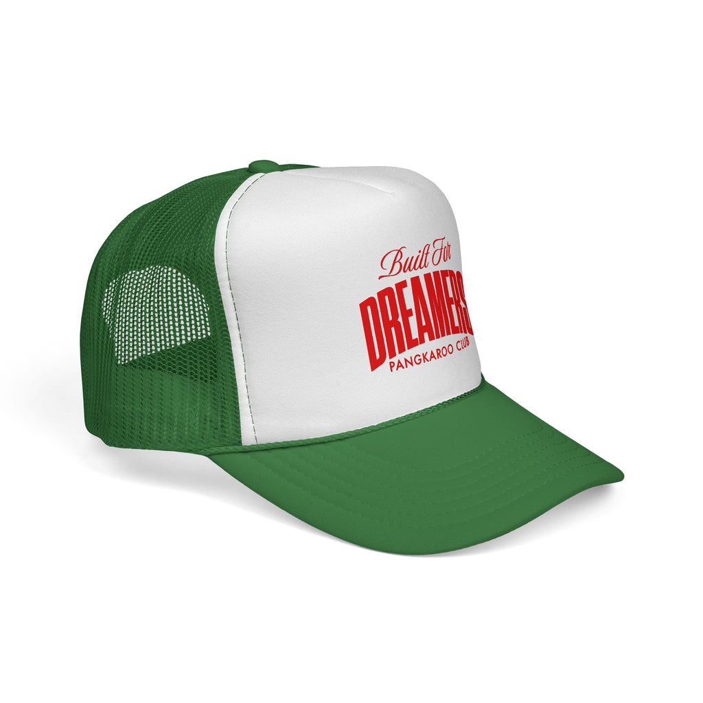 Built For Dreamers Trucker Cap | Retro Script Red Logo