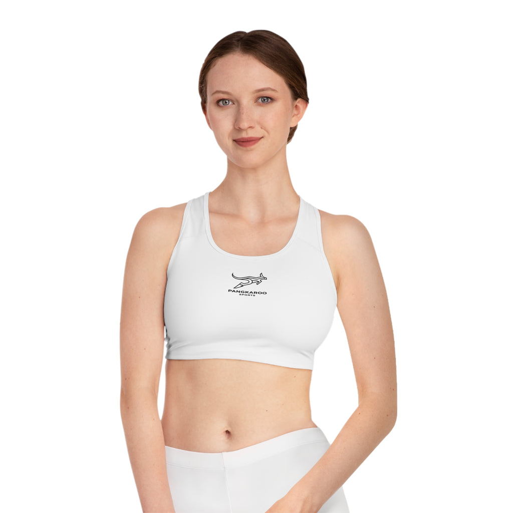 Pangkaroo Logo Sports Bra — Minimal Activewear Crop Top