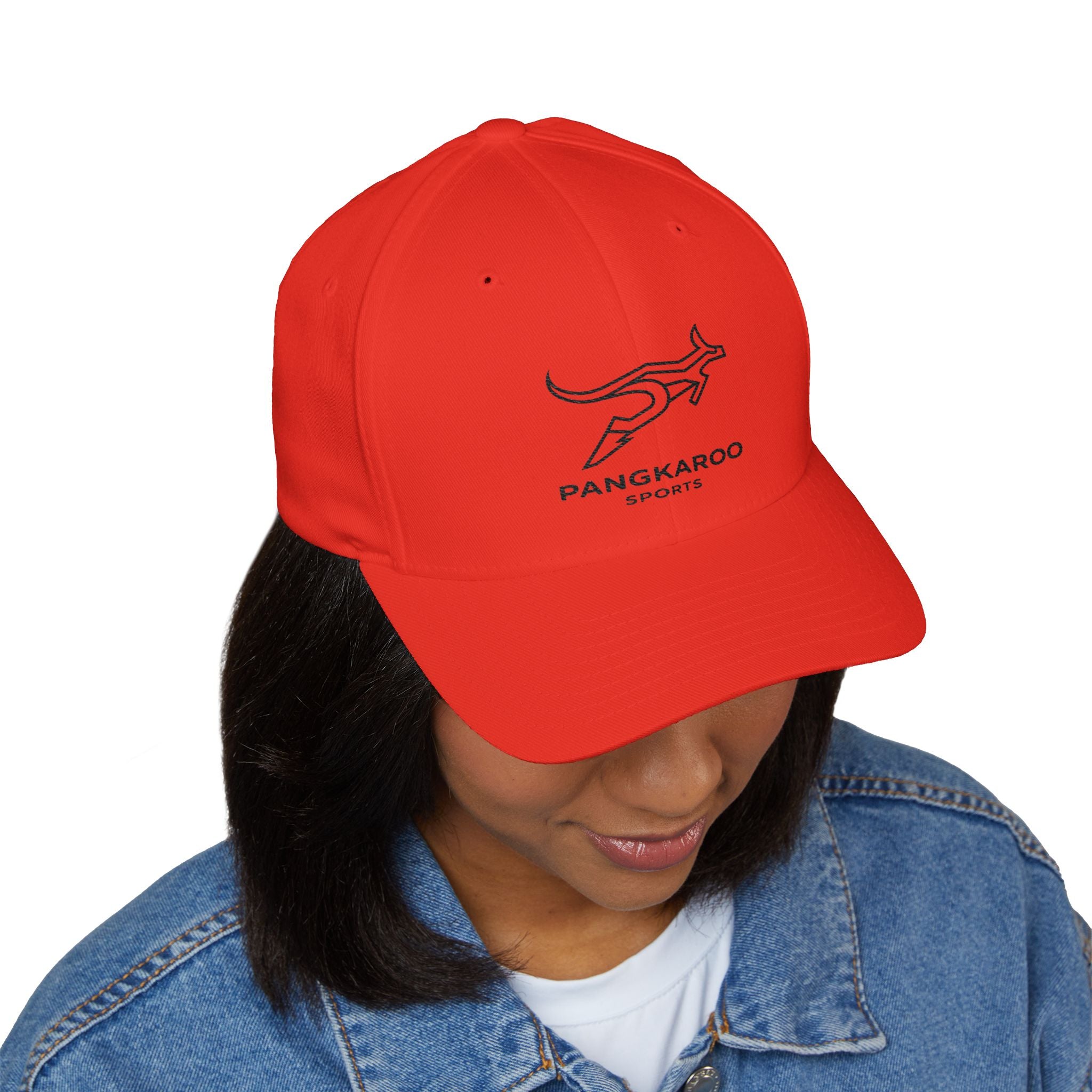 Embroidered Pangkaroo Logo Cap — Structured Closed-Back Baseball Hat