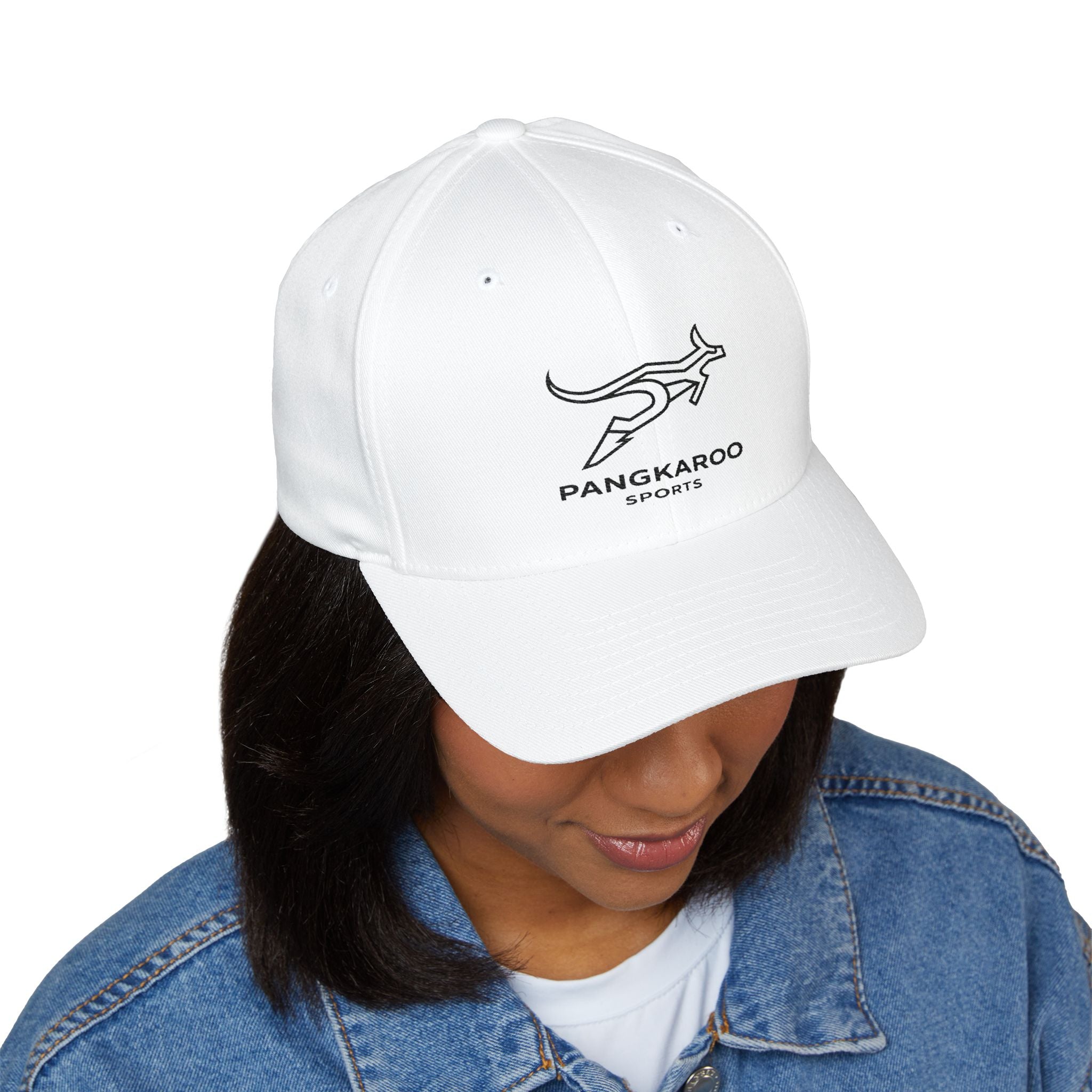 Embroidered Pangkaroo Logo Cap — Structured Closed-Back Baseball Hat