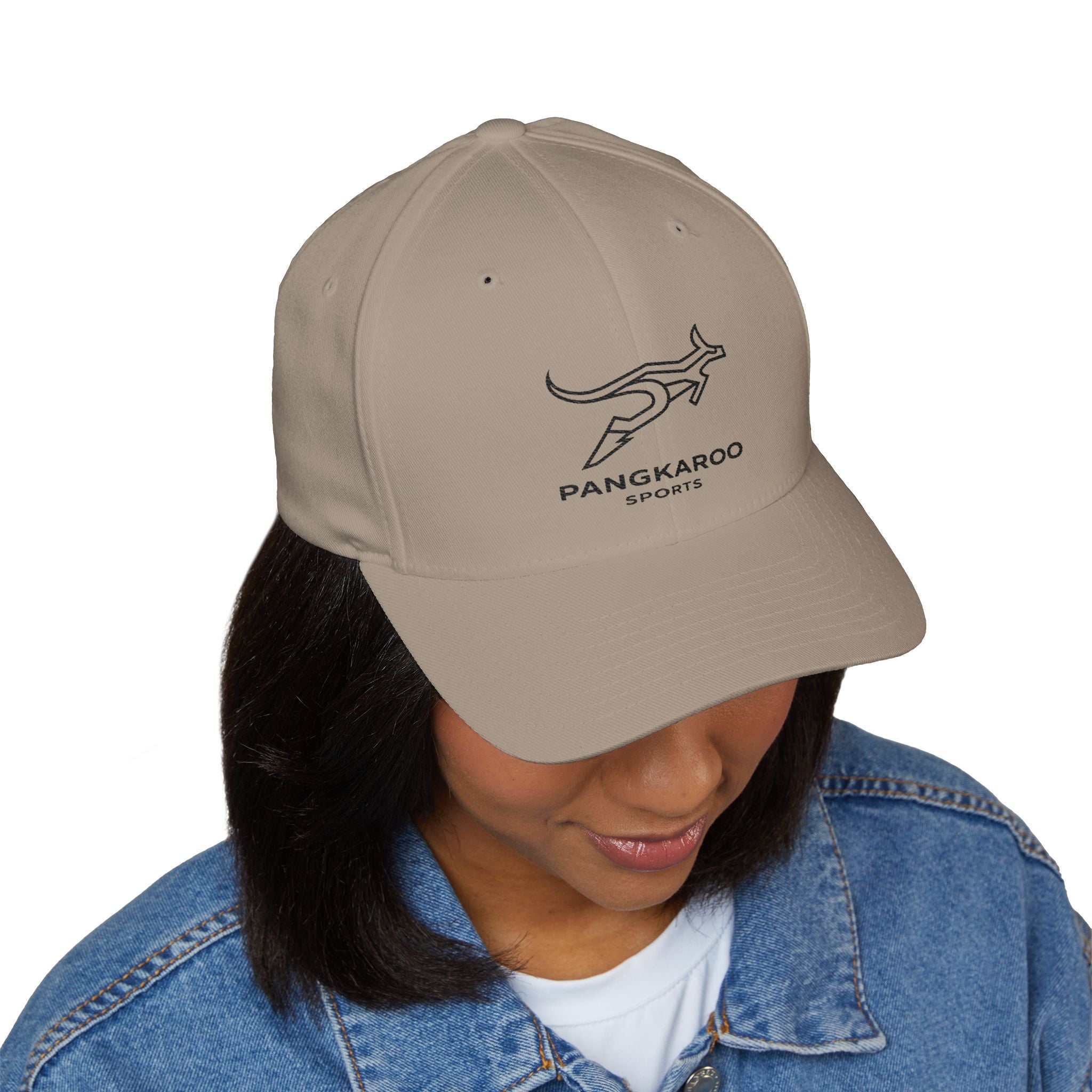 Embroidered Pangkaroo Logo Cap — Structured Closed-Back Baseball Hat