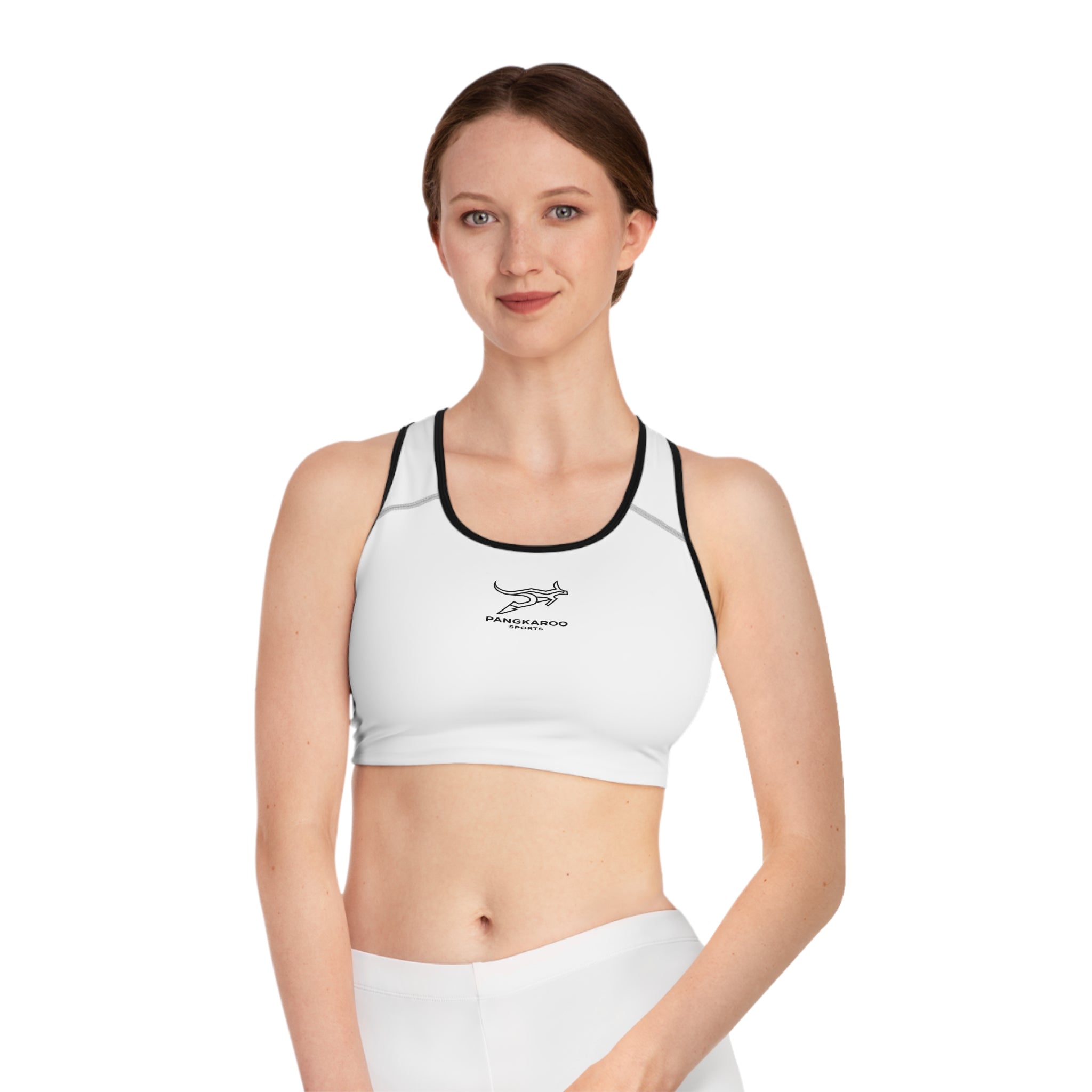 Pangkaroo Logo Sports Bra — Minimal Activewear Crop Top