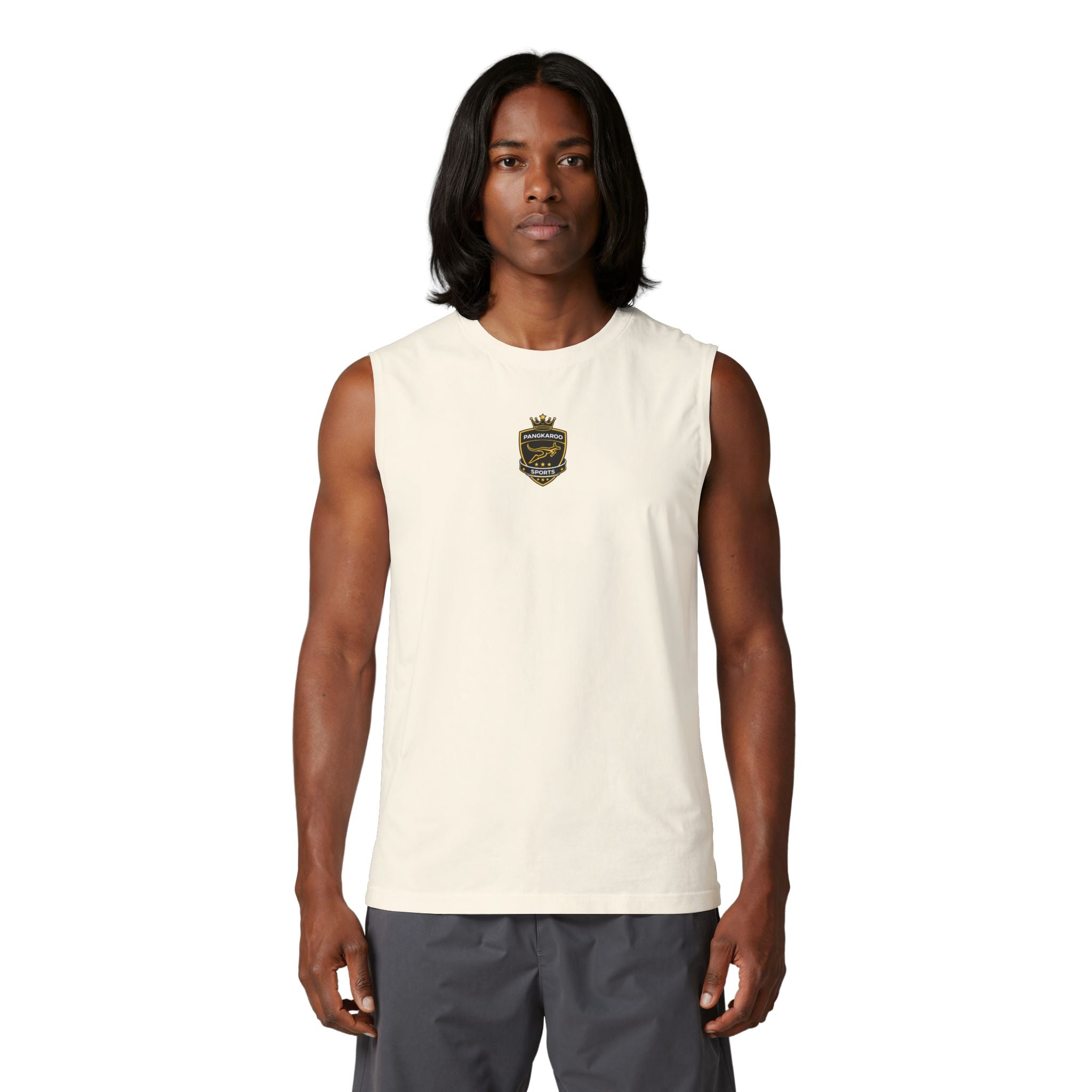 Crown Crest Muscle Tank — Vintage Shield Logo