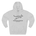 Pangkaroo Logo Hoodie — Minimalist Three-Panel Fleece Pullover