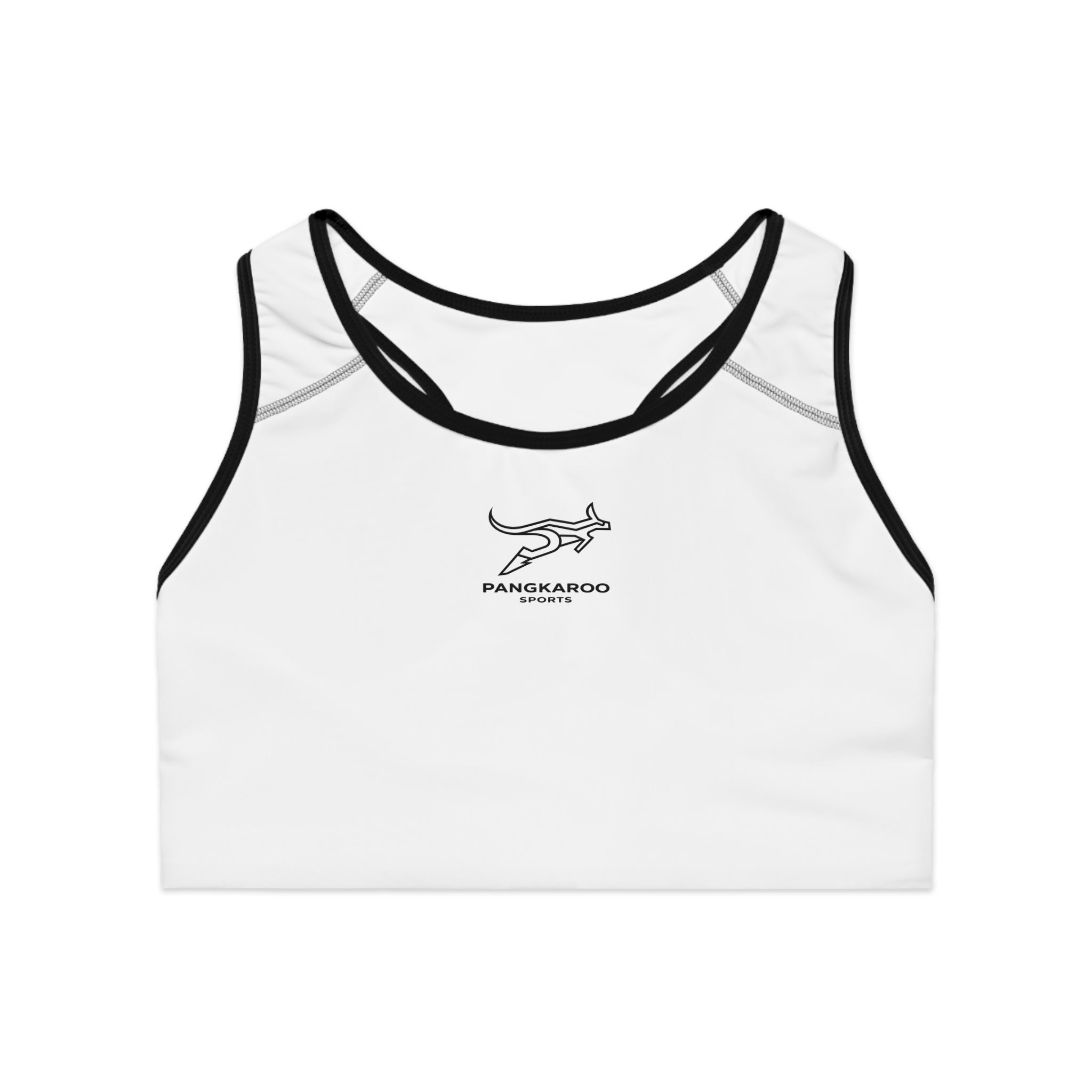Pangkaroo Logo Sports Bra — Minimal Activewear Crop Top