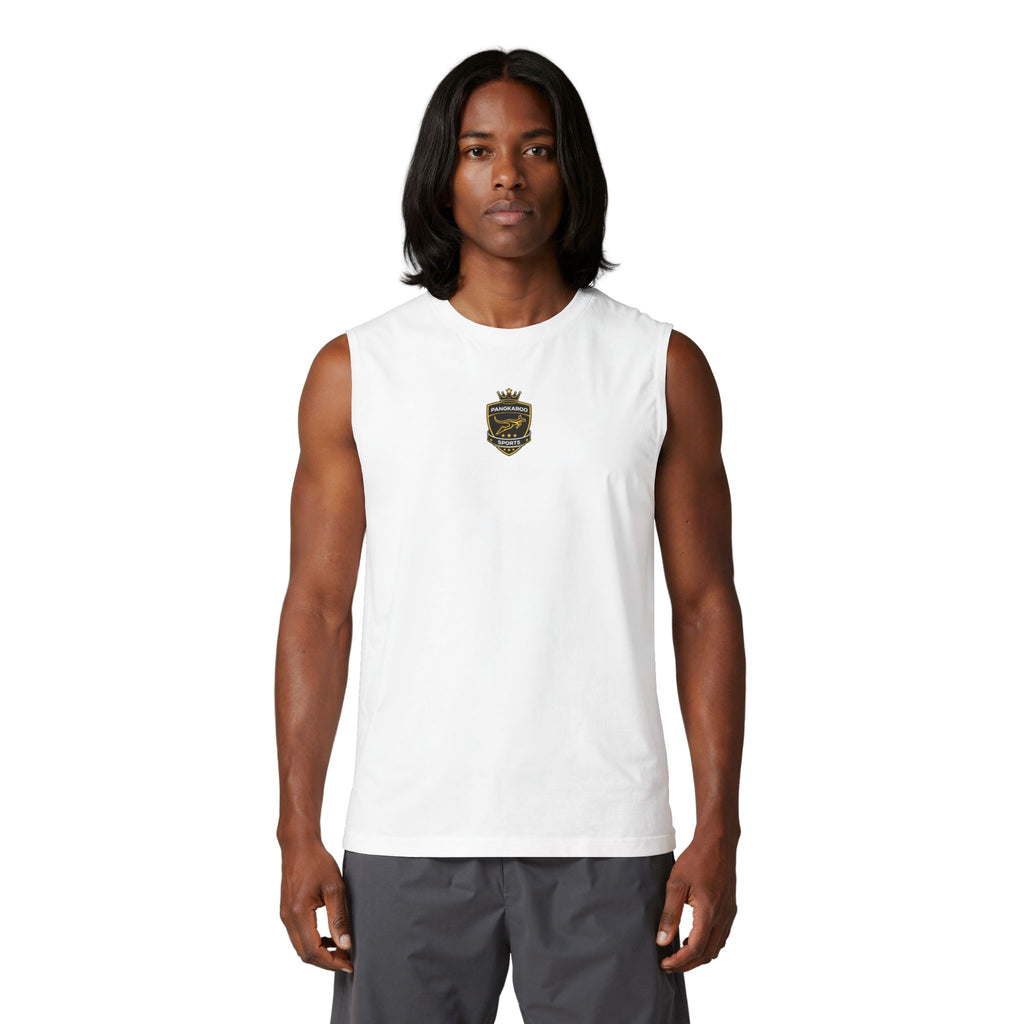 Crown Crest Muscle Tank — Vintage Shield Logo